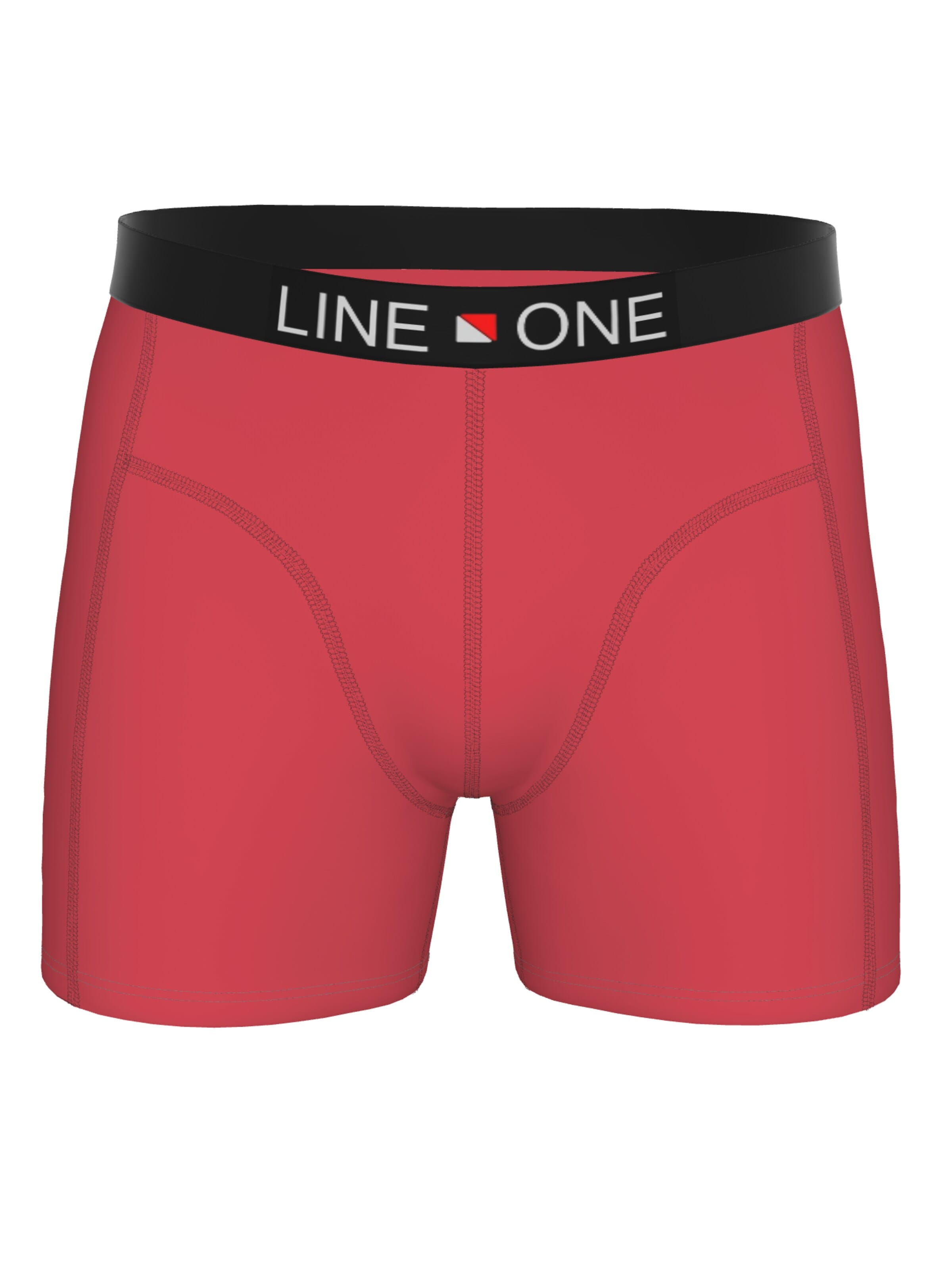 Line One Boxershorts 'Herren Boxershorts aus Baumwolle' in Rood: voorkant