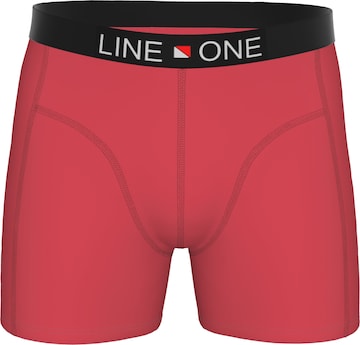 Line One Μποξεράκι 'Herren Boxershorts aus Baumwolle' σε κόκκινο: μπροστά