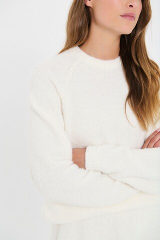 SAINT TROPEZ Sweater 'SZ Gela' in White