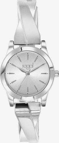 Lucardi Analog Watch in Silver: front