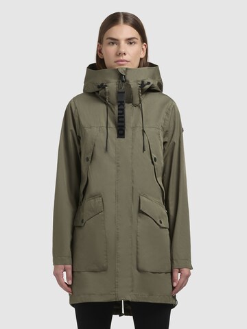 Cappotto di mezza stagione 'Venga' di khujo in verde: frontale