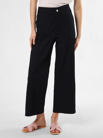 Marie Lund Wide leg Broek in Blauw: voorkant