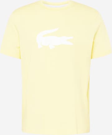 T-Shirt LACOSTE en jaune : devant