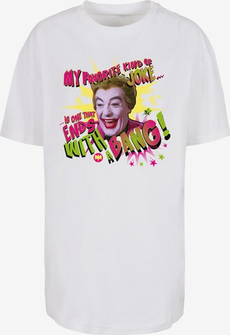 T-shirt 'Batman TV Series Joker Bang' F4NT4STIC en blanc : devant