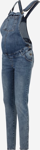 Slimfit Jeans con pettorina di LOVE2WAIT in blu: frontale
