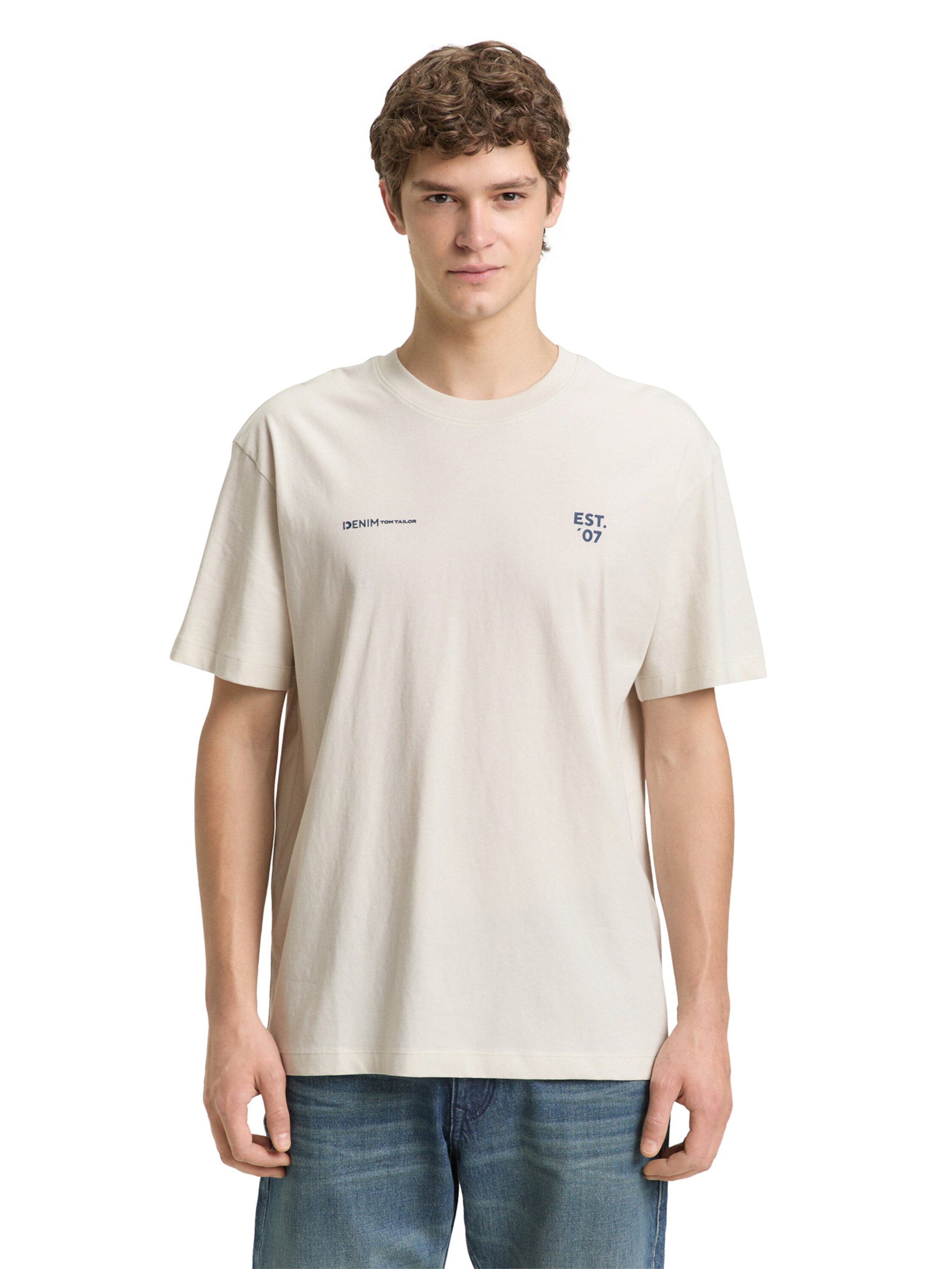 TOM TAILOR DENIM - Camiseta en gris: frente