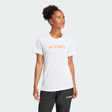 ADIDAS TERREX Performance shirt in White: front
