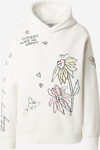 Sublevel Sweatshirt i hvid: forside