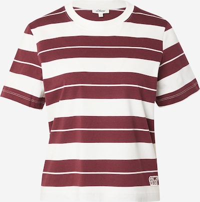 Marškinėliai iš s.Oliver, spalva – vyšninė spalva / balta, Prekių apžvalga