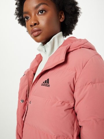 ADIDAS SPORTSWEAR Outdoor Jacket 'Helionic Down' in Red