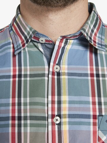Charles Colby Comfort fit Button Up Shirt ' Duke Tutham ' in Blue