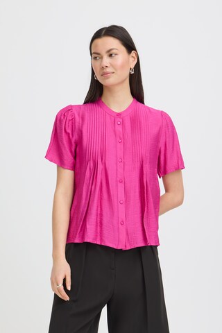 ICHI Blouse 'WILMA SH2' in Roze: voorkant