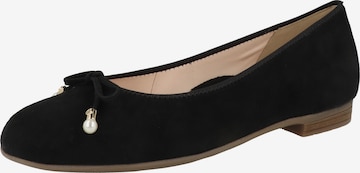 ARA Ballet Flats in Black: front