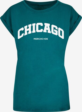 Maglietta 'Chicago' di Merchcode in verde: frontale