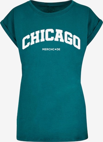 Merchcode T-Shirt 'Chicago' in Grün: predná strana