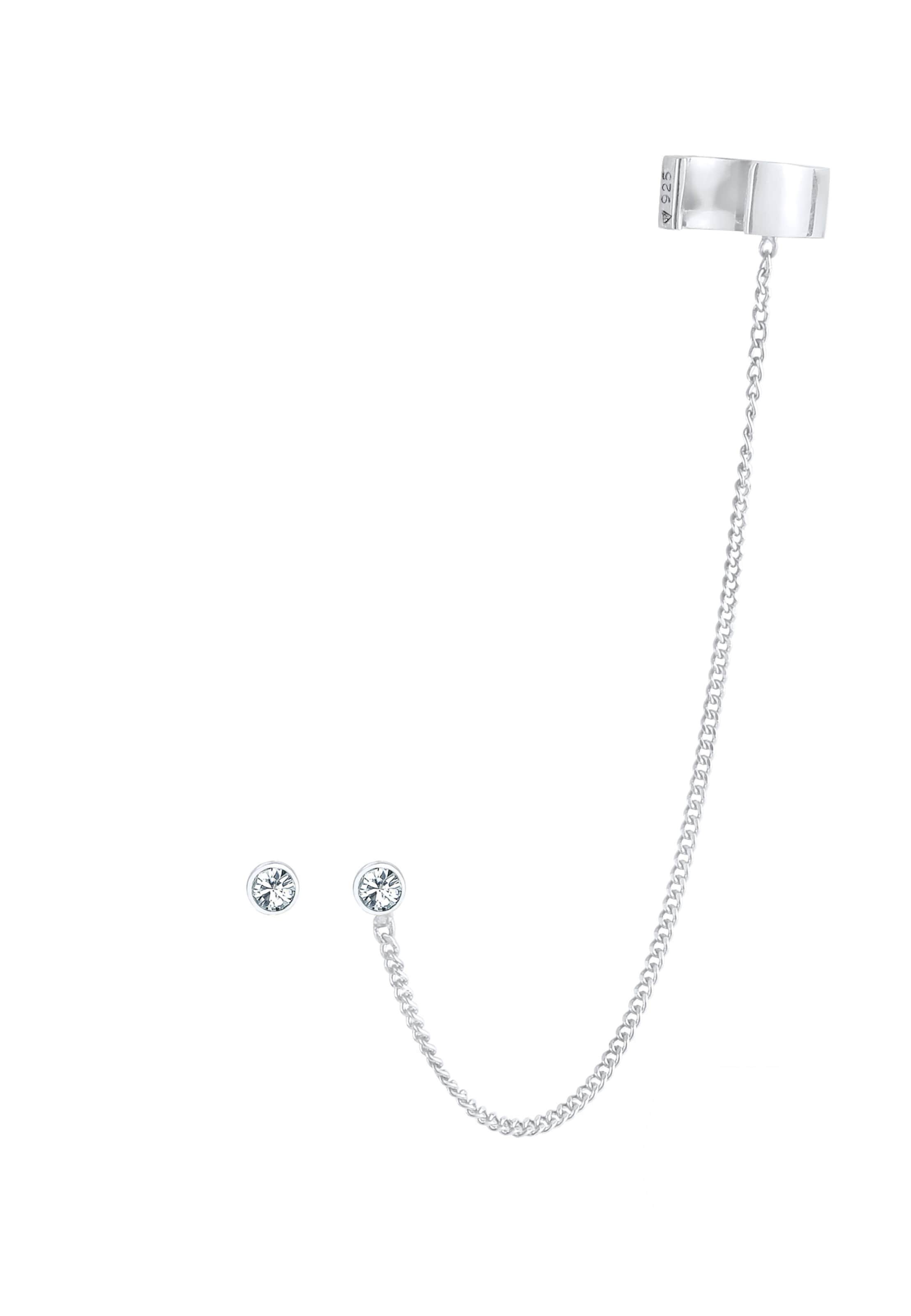 Boucles d'oreilles ELLI en argent : devant