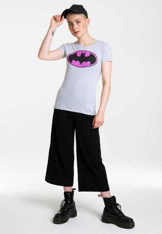LOGOSHIRT Shirt 'Batman' in Grey