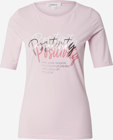 T-shirt s.Oliver en rose : devant