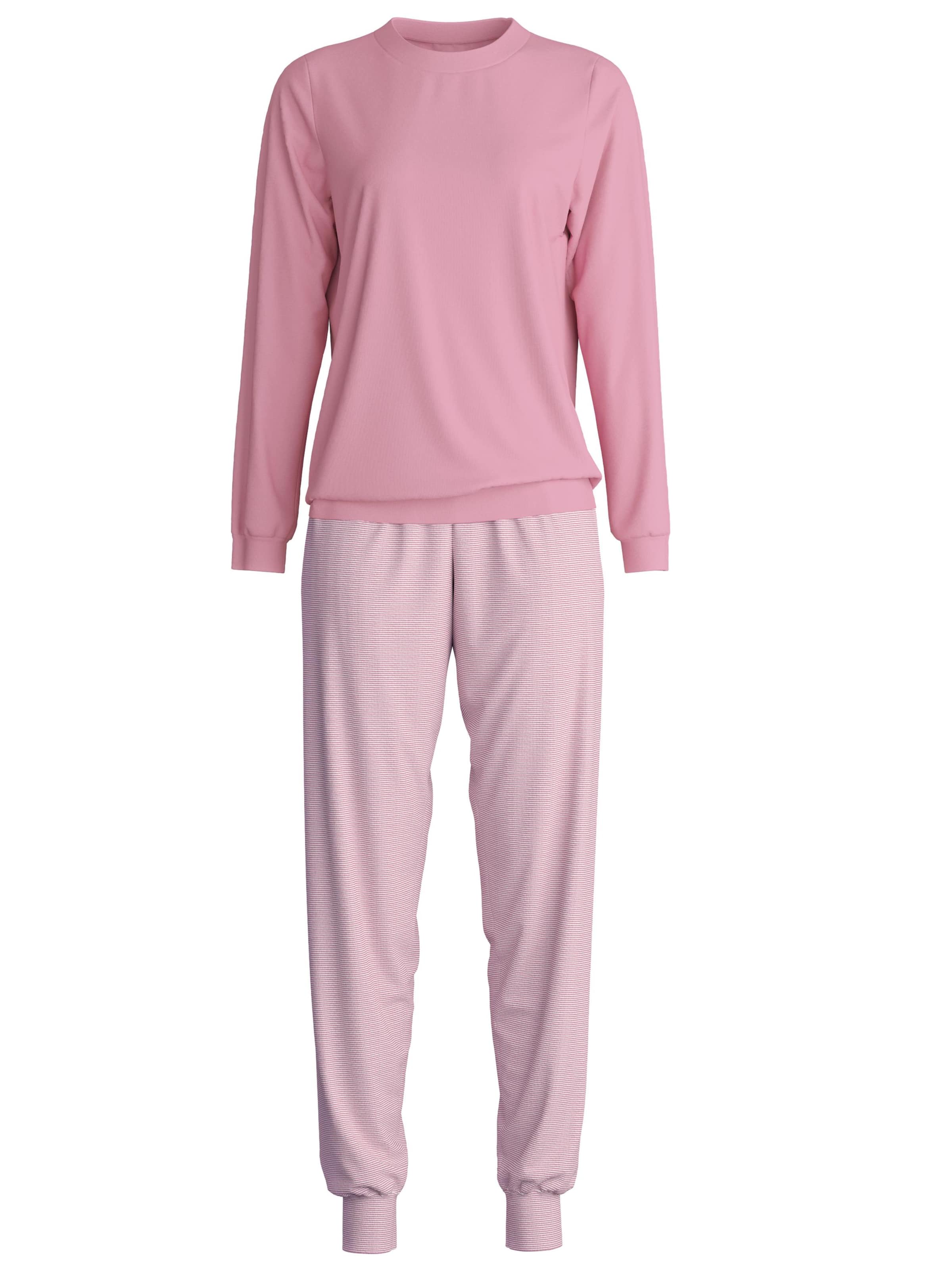 CALIDA Pyjama 'Striped Dreams'‌‌ in Lila: Vorderseite