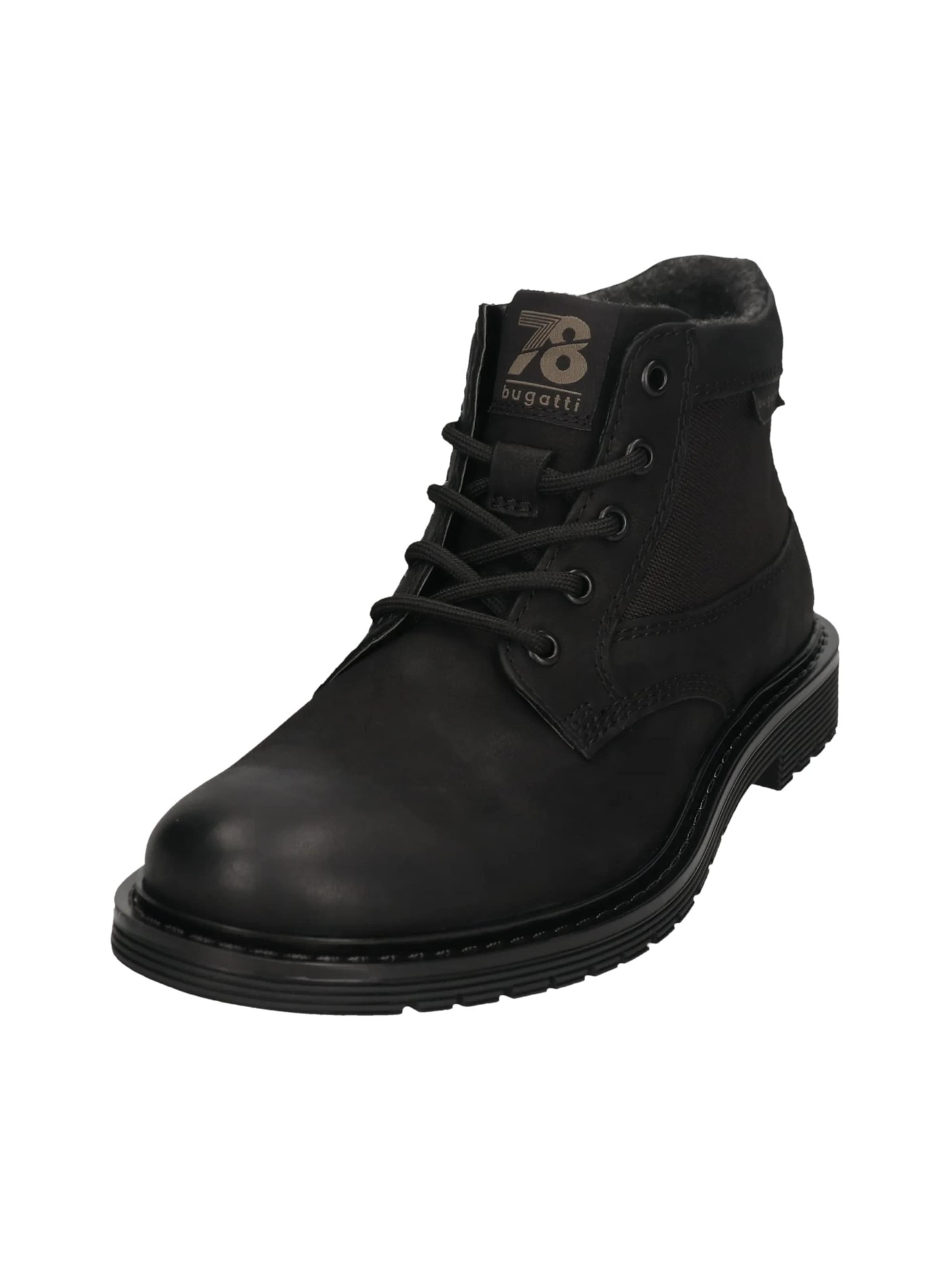 bugatti Ботинки на шнуровке в Черный: спереди