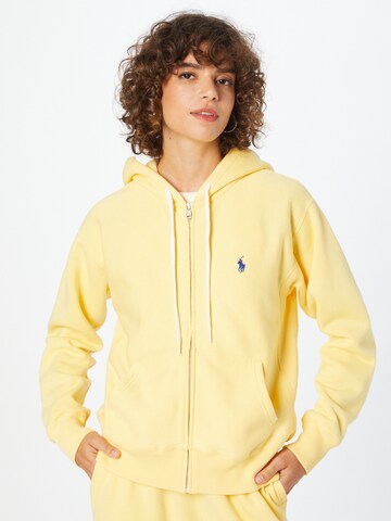 Polo Ralph Lauren Zip-Up Hoodie in Yellow: front