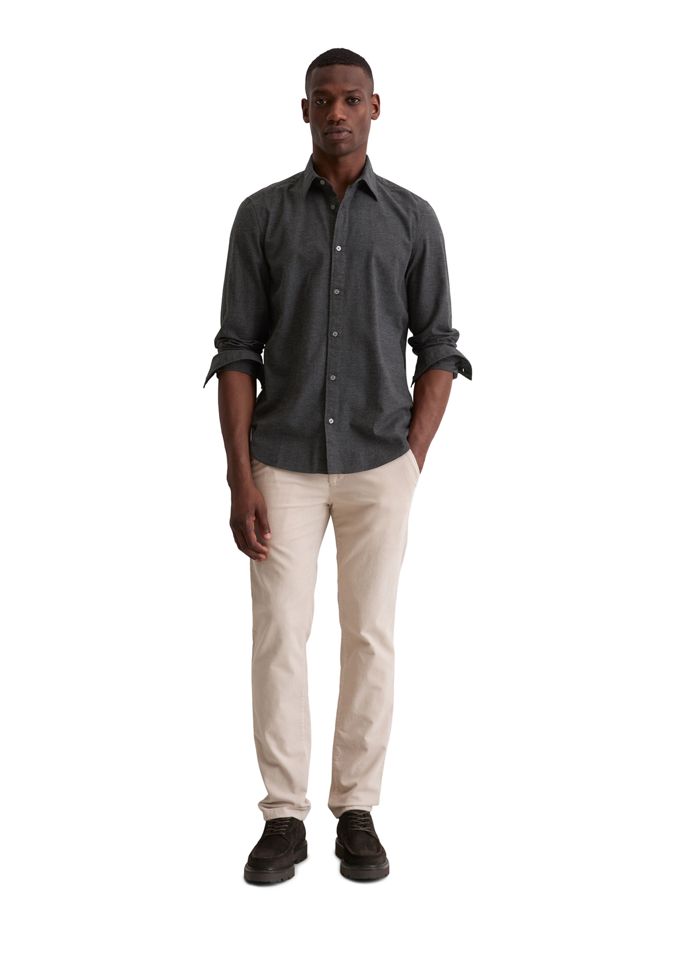 Marc O'Polo Regular fit Button Up Shirt in Black