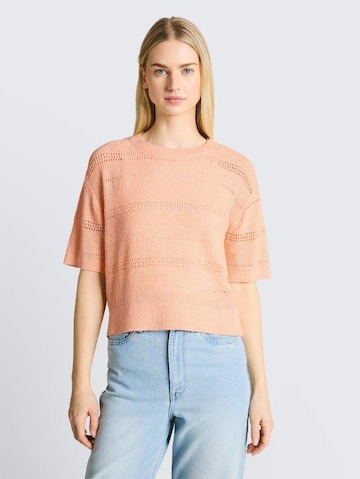 TOM TAILOR DENIM Sweater in Orange: front