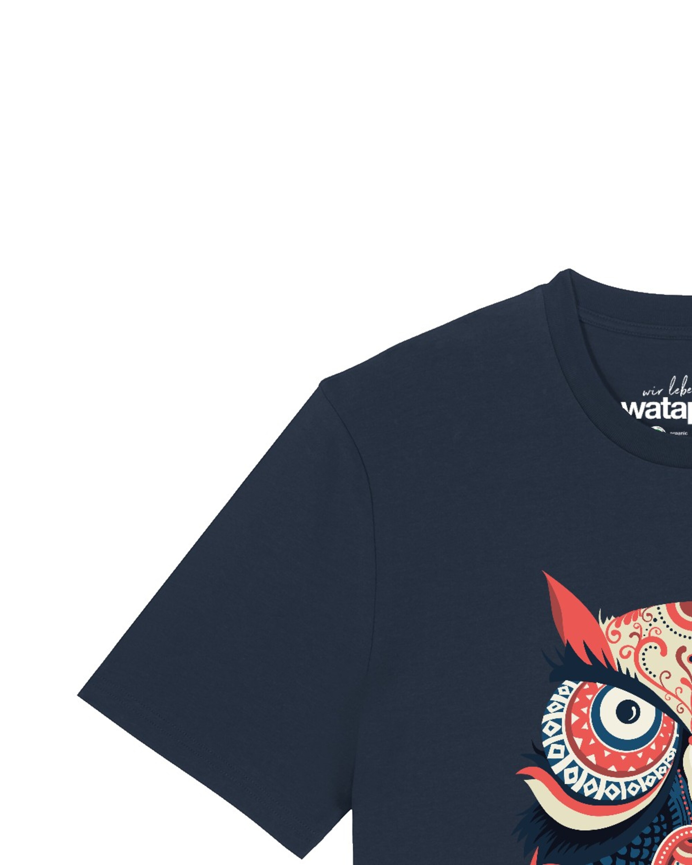 Maglietta 'Colorful Owl' di Watapparel in blu