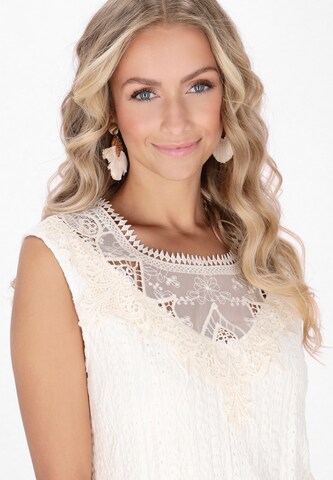 Chemisier IZIA en blanc