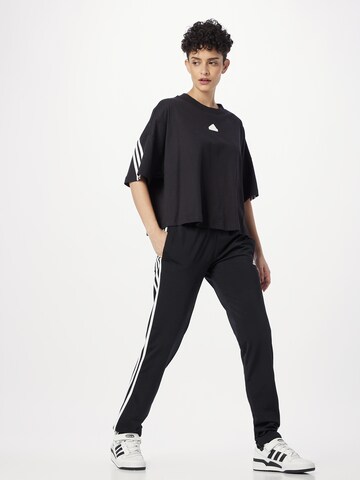 ADIDAS SPORTSWEAR Функционална тениска 'Future Icons 3-Stripes ' в черно