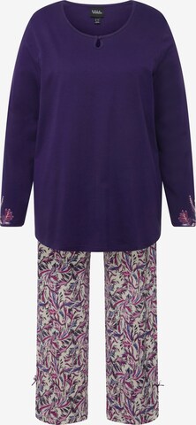 Ulla Popken Pyjama in Lila: voorkant