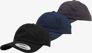 Flexfit Cap in Blau: Vorderseite