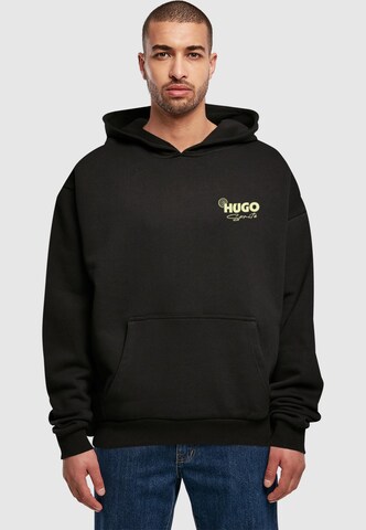 Merchcode Sweatshirt 'Hugo Spritz' in Schwarz: Vorderseite