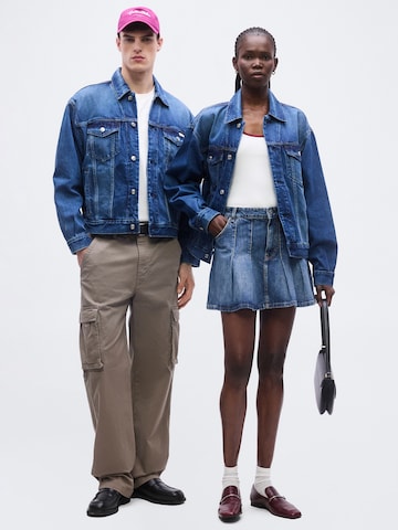 Calvin Klein Jeans Prechodná bunda '90S HORIZON' - Modrá