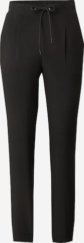 VERO MODA Tapered Trousers with creases 'CARLA' in Black: front