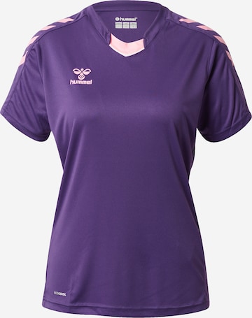 T-shirt fonctionnel Hummel en violet : devant