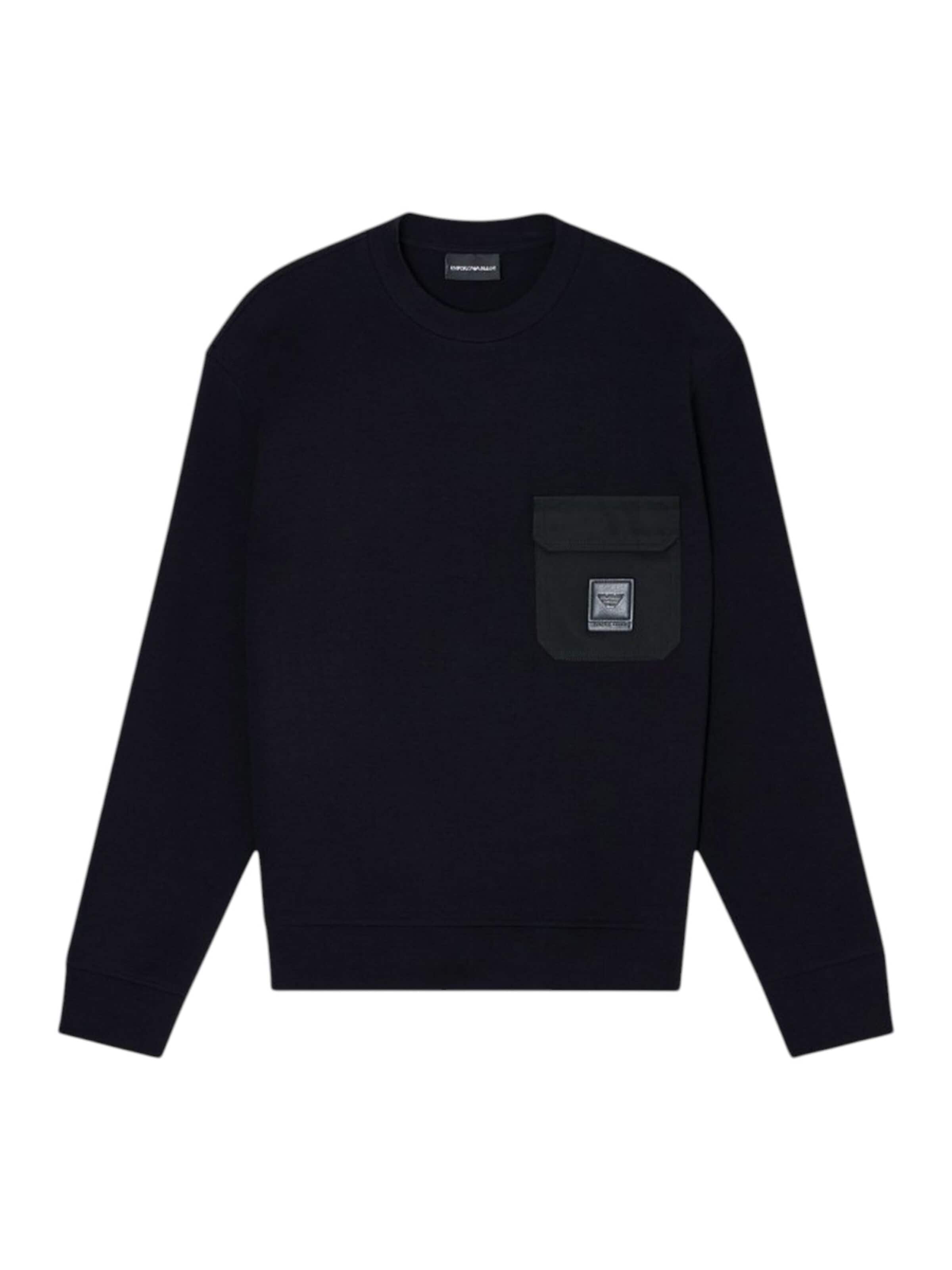 Emporio Armani Sweatshirt in Black: front