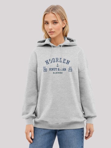 F4NT4STIC Pullover 'Knut & Jan Hamburg' in Grau: Vorderseite