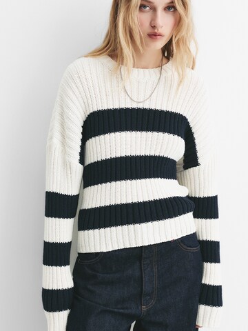 Pull-over 'PACIFIC' Pull&Bear en beige : devant