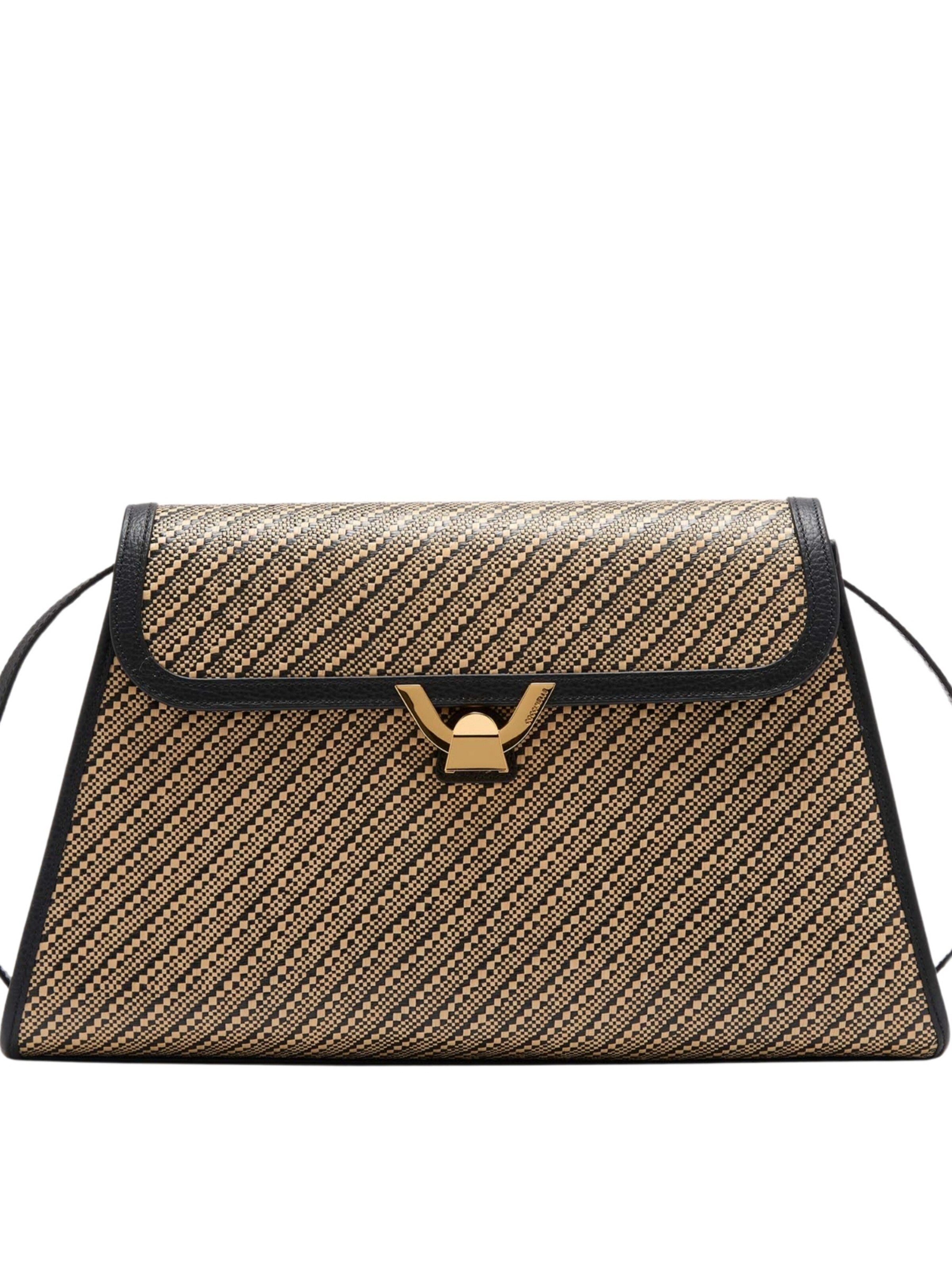 Coccinelle - Bolso de hombro 'COCCINELLE STRAW LARGE' en beige: frente