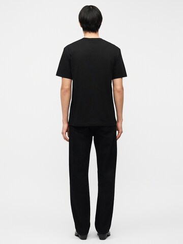 Tricou 'ROUND SNAKE' de la Just Cavalli pe negru