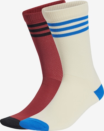 ADIDAS ORIGINALS Socks 'Textured Crew 2 Pairs' in Red: front