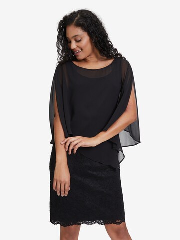 Robe de cocktail Vera Mont en noir : devant