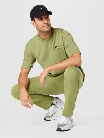 Nike Sportswear Regular Trousers 'CLUB FLEECE' in Green