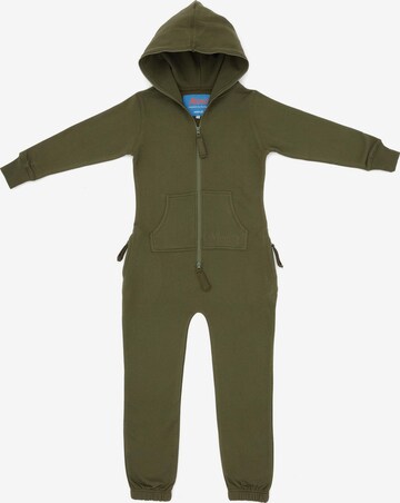 Moniz Dungarees in Green: front