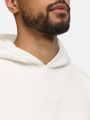 cfab (formerly creamy fabrics) Sweatshirt 'Menswear Relaxed Fit Classic Hoodie'‌‌‌‌ in Weiß
