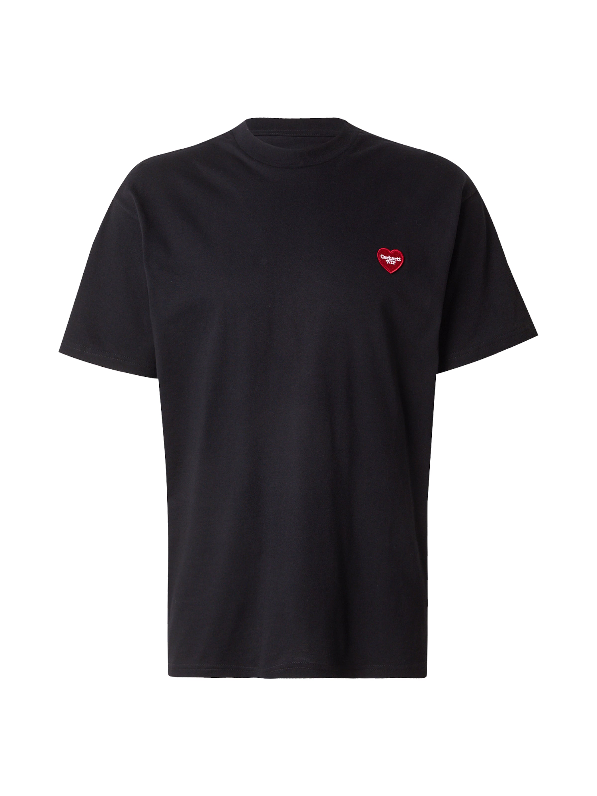 Carhartt WIP Tričko &#x27;Heart II Hartt&#x27; – černá: přední strana