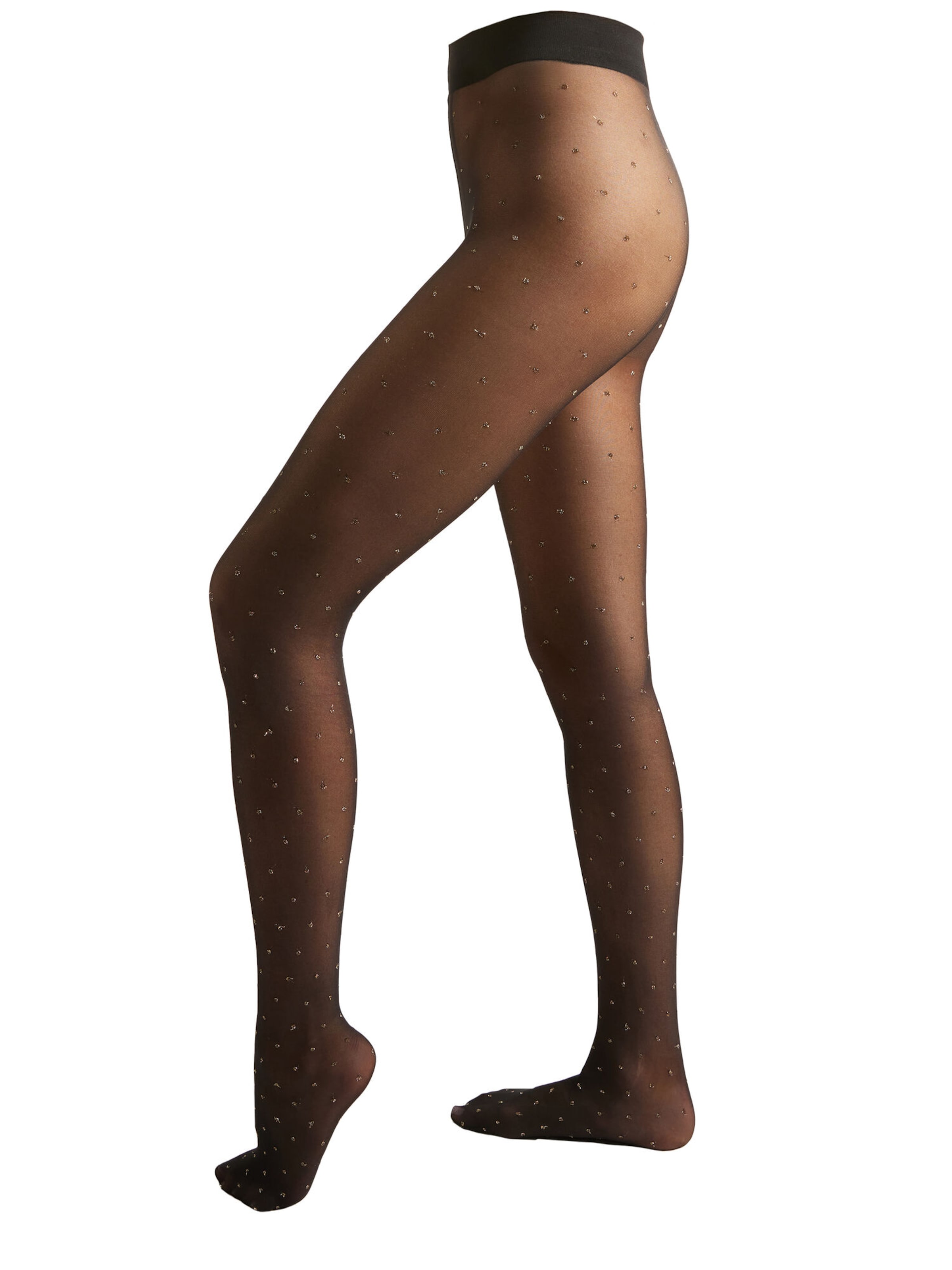 CALZEDONIA Feinstrumpfhose 'POLKA' in Schwarz: Vorderseite