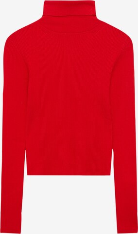 Pull-over Pull&Bear en rouge : devant