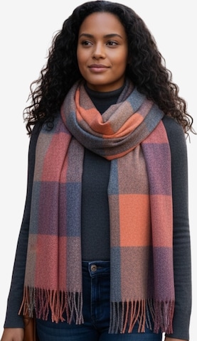 Kumixi Scarf 'Fransen' in Orange: front